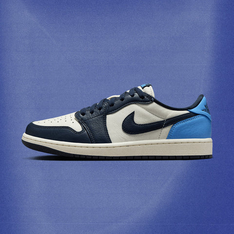 AIR JORDAN 1 RETRO LOW OG - OBSIDIAN/UNIVERSITY BLUE