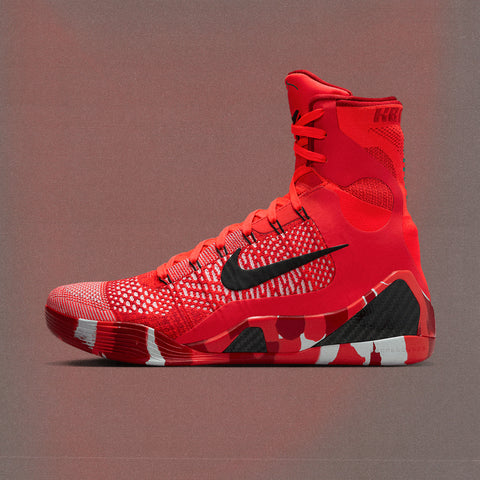 NIKE KOBE IX ELITE HIGH PROTRO 'CHRISTMAS' - BRIGHT CRIMSON/BLACK