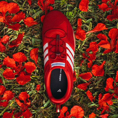 BAD BUNNY X ADIDAS BALLERINA 'FLAMBOYAN' - VIVID RED/CHALK WHITE