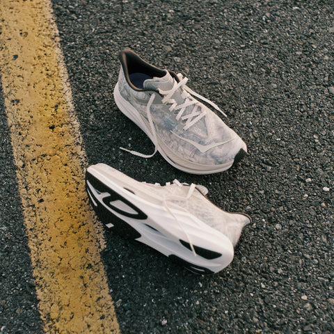 JOHN ELLIOTT X HOKA ROCKET X 3 - SPRAY GREEN/ANTIQUE WHITE