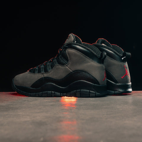 AIR JORDAN 10 RETRO 'SHADOW' - CHARRED GREY/TRUE RED