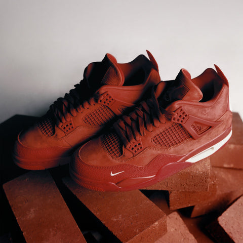 NIGEL SYLVESTER X AIR JORDAN 4 RETRO 'BRICK BY BRICK' - FIREWOOD ORANGE/SAIL