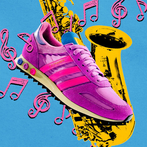 POLITICS X ADIDAS ORIGINALS LA 'FESTIVAL' TRAINER OG - SEMI PULSE LILAC/SHOCK PINK