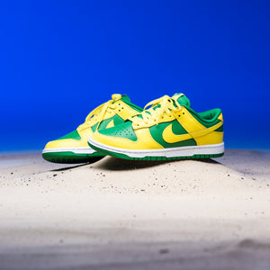 NIKE DUNK LOW RETRO 'REVERSE BRAZIL' - APPLE GREEN/YELLOW STRIKE