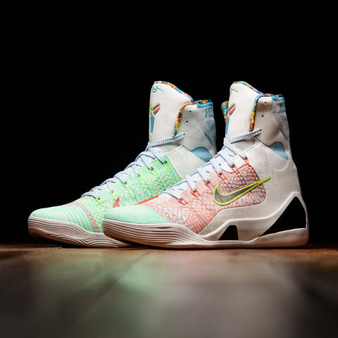 NIKE KOBE IX ELITE HIGH PROTRO 'WHAT THE' - WHITE/REFLECTIVE SILVER