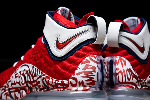 Nike LeBron 17 'Graffiti Fire Red'