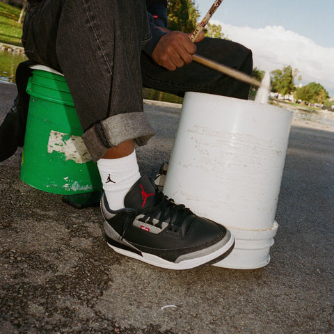 LEVI'S X AIR JORDAN 3 RETRO 'BLACK' - BLACK/WHITE
