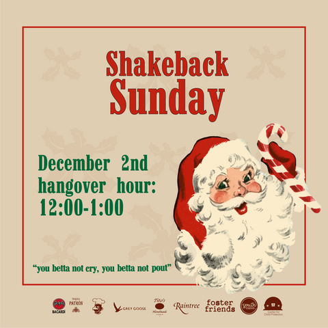 Shake Back Sunday “Santa” Edition