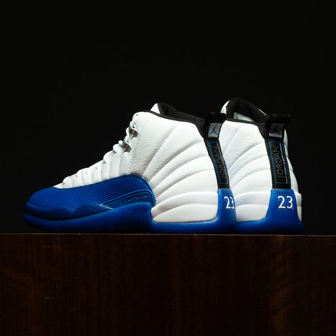 AIR JORDAN 12 RETRO 'BLUEBERRY' - WHITE/GAME ROYAL