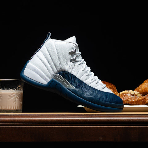 AIR JORDAN 12 RETRO - WHITE/FRENCH BLUE