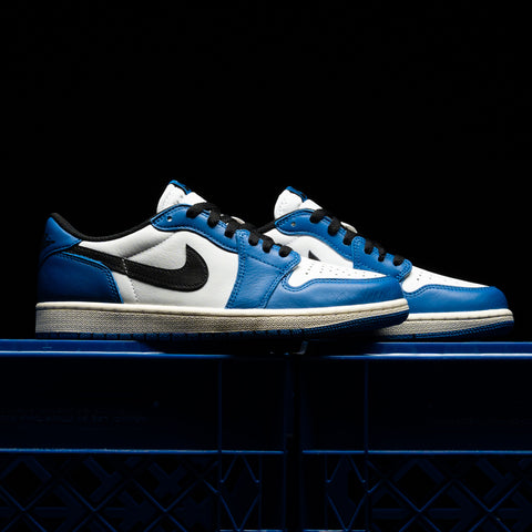 AIR JORDAN 1 LOW OG 'GAME ROYAL'- WHITE/BLACK