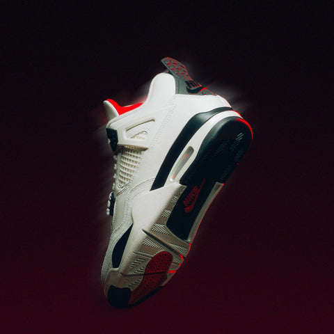 AIR JORDAN 4 RETRO 'FLIGHT CLUB' - SAIL/BLACK