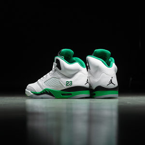WOMEN'S AIR JORDAN 5 RETRO 'LUCKY GREEN' - WHITE/LUCKY GREEN