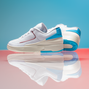 WOMEN'S AIR JORDAN 2 RETRO LOW 'UNC TO CHICAGO' - WHITE/GYM RED