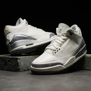 WOMEN'S AIR JORDAN 3 RETRO - SAIL/CEMENT GREY
