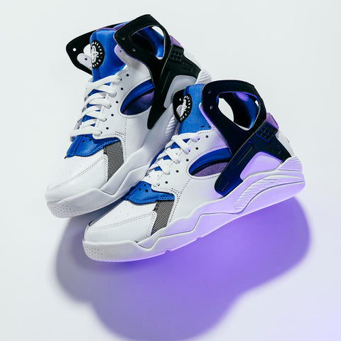 NIKE AIR FLIGHT HUARACHE - WHITE/VARSITY PURPLE