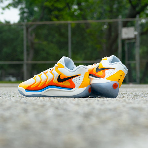 NIKE KD 17 'SUNRISE' - UNIVERSITY GOLD/SAFETY ORANGE