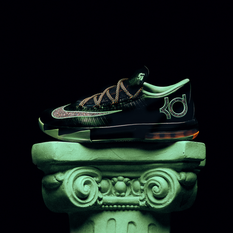 NIKE KD 6 'NIGHT VISION' - BLACK/MULTI-COLOR