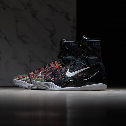 NIKE KOBE IX ELITE HIGH PROTRO 'MASTERPIECE' - BLACK/METALLIC SILVER