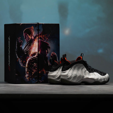 NIKE AIR FOAMPOSITE ONE PREMIUM 'JIN KAZAMA' - PHOTON DUST/METALLIC DARK GREY