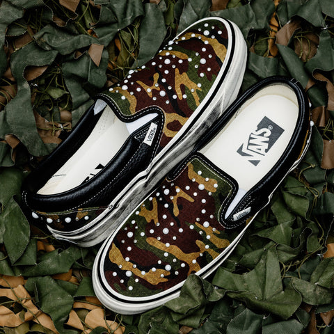VANS LX CLASSIC SLIP ON 98 'PEARLIZED PACK' - PEARLIZED CAMO/BLACK