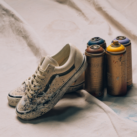 VANS LX OLD SKOOL 36 'PAINT SPLATTER' - TURTLEDOVE