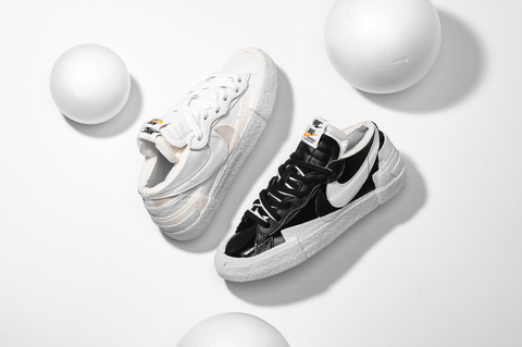 Nike x sacai Blazer Low 'Black & White Patent Leather'