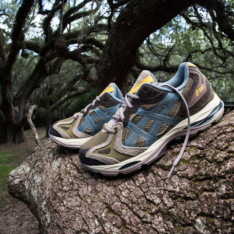 ASICS GEL K1011 'LIVE OAK' - KHAKI/STORMY SEA