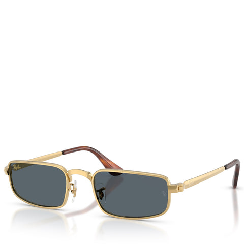 A$AP Rocky x Ray-Ban Bold Metals - Polished Arista Gold/Blue