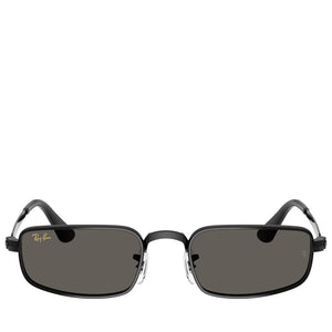 A$AP Rocky x Ray-Ban Bold Metals - Polished Black/Dark Gray