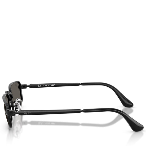A$AP Rocky x Ray-Ban Bold Metals - Polished Black/Dark Gray