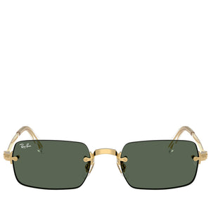 A$AP Rocky x Ray-Ban Rimless - Polished Arista Gold/Dark Green