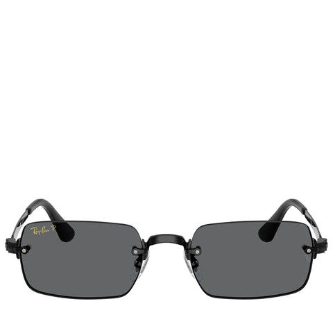 A$AP Rocky x Ray-Ban Rimless - Polished Black/Dark Grey Polarized