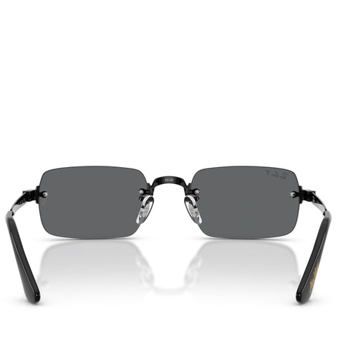 A$AP Rocky x Ray-Ban Rimless - Polished Black/Dark Grey Polarized