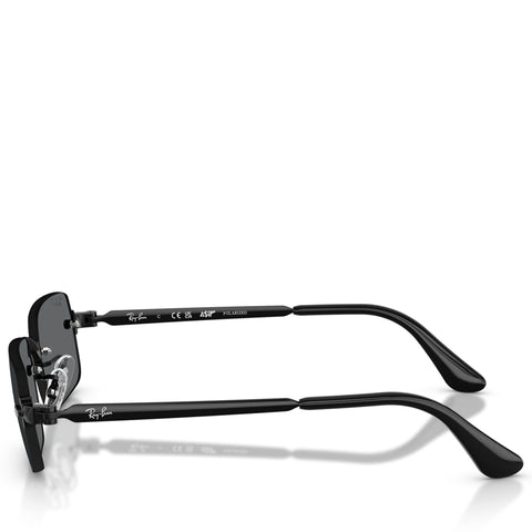 A$AP Rocky x Ray-Ban Rimless - Polished Black/Dark Grey Polarized