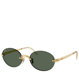 A$AP Rocky x Ray-Ban Rimless - Polished Arista Gold/Dark Green