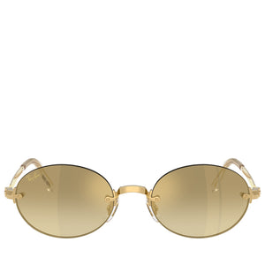 A$AP Rocky x Ray-Ban Rimless - Polished Arista Gold/Brown Mirrored Gold Gradient