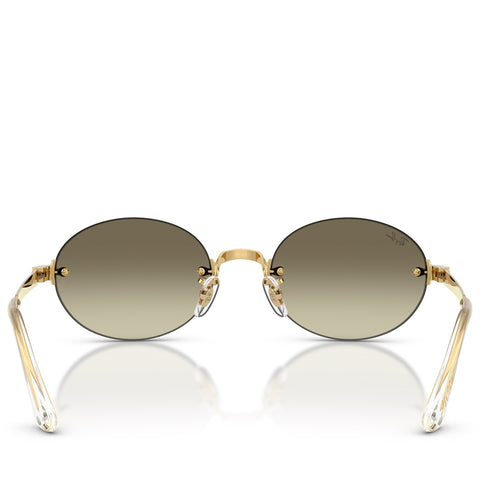 A$AP Rocky x Ray-Ban Rimless - Polished Arista Gold/Brown Mirrored Gold Gradient