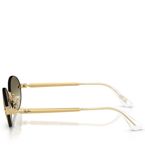A$AP Rocky x Ray-Ban Rimless - Polished Arista Gold/Brown Mirrored Gold Gradient