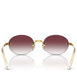 A$AP Rocky x Ray-Ban Rimless - Polished Arista Gold/Clear Gradient Dark Violet