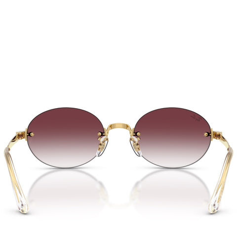 A$AP Rocky x Ray-Ban Rimless - Polished Arista Gold/Clear Gradient Dark Violet