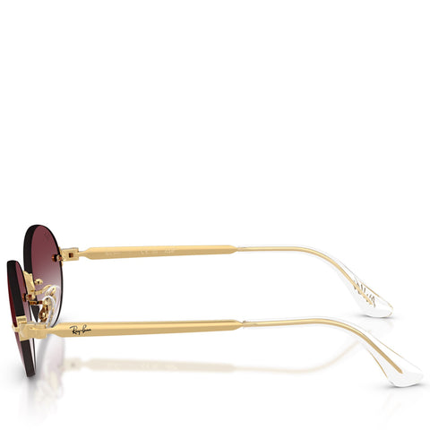 A$AP Rocky x Ray-Ban Rimless - Polished Arista Gold/Clear Gradient Dark Violet