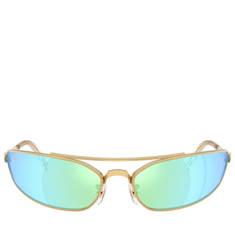 A$AP Rocky x Ray-Ban Pinnacle Metal - Polished Arista Gold/Light Grey Mirror Blue
