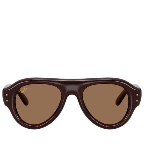 A$AP Rocky x Ray-Ban Aviator Puffer - Transparent Brown/Dark Brown