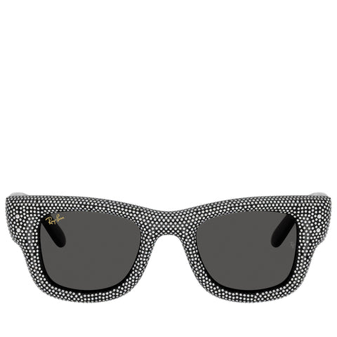 A$AP Rocky x Ray-Ban Wayfarer Puffer Crystal Pavé Edition - Polished Black/Strass Pavé