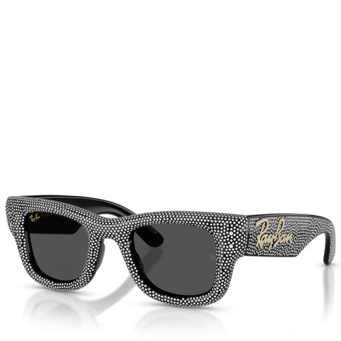 A$AP Rocky x Ray-Ban Wayfarer Puffer Crystal Pavé Edition - Polished Black/Strass Pavé