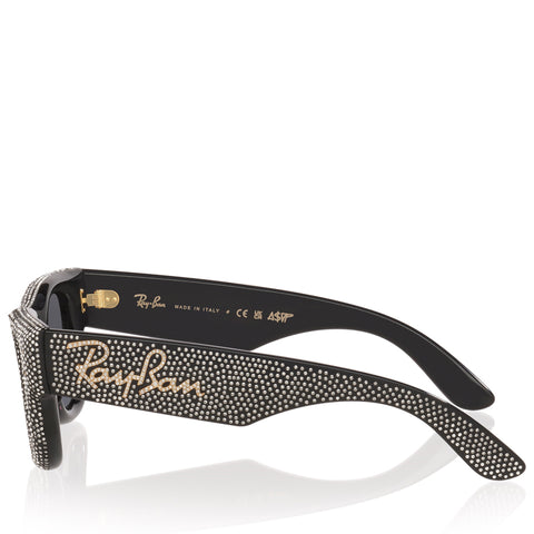 A$AP Rocky x Ray-Ban Wayfarer Puffer Crystal Pavé Edition - Polished Black/Strass Pavé