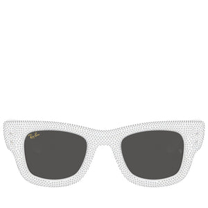 A$AP Rocky x Ray-Ban Wayfarer Puffer Crystal Pavé Edition - Polished White/Strass Pavé