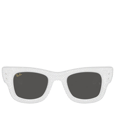 A$AP Rocky x Ray-Ban Wayfarer Puffer Crystal Pavé Edition - Polished White/Strass Pavé