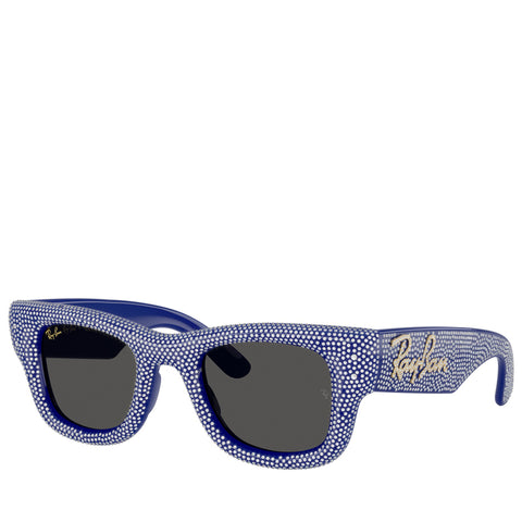 A$AP Rocky x Ray-Ban Wayfarer Puffer Crystal Pavé Edition - Polished Blue/Strass Pavé